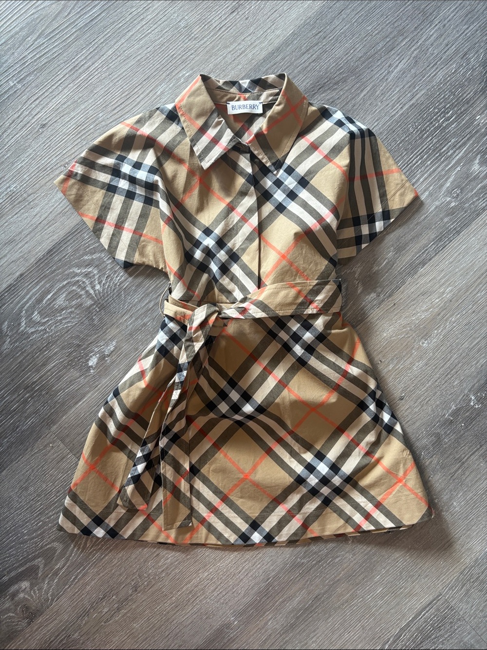 Burberry Toddler Check Cotton Shirt Dress